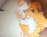 A picture of step 1 of Mango smoothie.