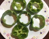 A picture of step 1 of Capsicum Rings.