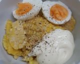รูปขั้นตอนการทำที่ 1 ของ แซนวิชไข่ต้มข้าวโพด