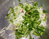 A picture of step 3 of Chicken Spring roll.