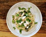 A picture of step 3 of Lemon & Spinach Pasta.
