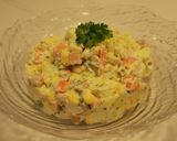 Hình bước làm 10 của món Olivier Salad (salad Nga)