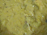 Polenta de harina de maíz con 1/2 pechuga de pollo asado y algo +