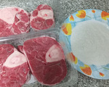 Foto del paso 1 de la receta: Ossobuco de ternera al vino tinto con setas