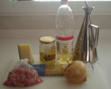Foto del paso 1 de la receta: Tallarines con magro, queso y salsa agridulce