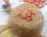 A picture of step 6 of Qeema palao.