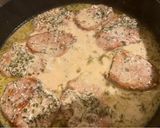 Pezsgőkrémes sertésszelet recept fázis 6 fotója