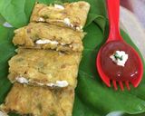 A picture of step 3 of Mix veg paneer wrap.
