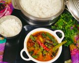 A picture of step 9 of Sindhi Kadhi (Sindhi style Besan Kadhi) 🥰.