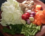 Foto langkah ke 1 dari resep Sop pentol simple.