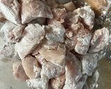 A picture of step 2 of Chicken Blanquette.