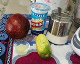 A picture of step 1 of Avocado & cucumber smoothie.