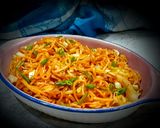 A picture of step 6 of Chowmein.
