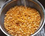 A picture of step 1 of Yellow split peas dal.
