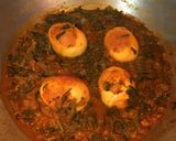A picture of step 7 of Egg Palak Curry.