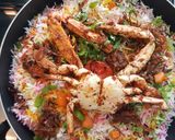 A picture of step 14 of Nandu Dum Biryani.