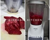 Foto langkah ke 2 dari resep Nasi Lemak BEETROOT.