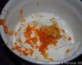 A picture of step 9 of Zucchini frittat with orange-yogurt sauce.
