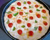 A picture of step 2 of Focaccia with Tomato and Basil.