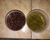 Foto langkah ke 1 dari resep Bubur Kacang Ijo dan Ketan Hitam.
