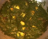 A picture of step 12 of Palak Paneer.
