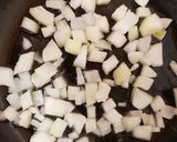 A picture of step 2 of My Style Halloumi Bake with Roast Lamb. 💜.