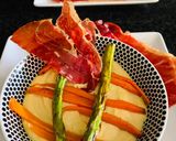Foto del paso 4 de la receta Hummus con verduritas y jamón al horno🥕🥓🥓