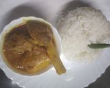 A picture of step 3 of Mutton kosha.