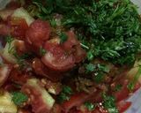 A picture of step 2 of Tangy Spicy Tomato Apple Salad.