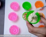 Foto langkah ke 5 dari resep Bolu kukus meses moka.