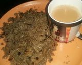 A picture of step 5 of Bajre ki mitthi churi.