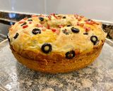 Foto del paso 9 de la receta: Pastel salado con queso y aceitunas