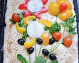 Foto del paso 5 de la receta: Focaccia decorada 🖼️🎨 sin gluten