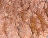A picture of step 4 of Moong Dal Halwa.