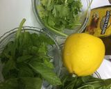 A picture of step 3 of Tri colour juice.