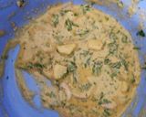 A picture of step 2 of Spinach pakode.