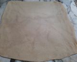 A picture of step 1 of Lacha paratha.