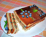 Foto del paso 5 de la receta: Tarta con crema de cacao y arándanos frescos fácil