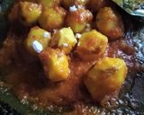 A picture of step 2 of Baby potatoes dom with maize flour.