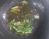 A picture of step 1 of Fenugreek leaves with carrot 🥕.