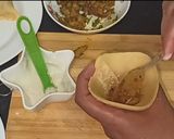 A picture of step 12 of Punjabi samosa | #weekbrown #rainbowchallange.