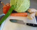 Foto del paso 2 de la receta: Macarrones con soja texturizada y verduras