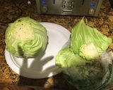 A picture of step 1 of Fried cabbage .
