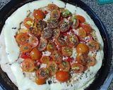 Foto del paso 7 de la receta: Pizza súper fresca de Tomate, Queso y Albahaca