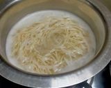 A picture of step 1 of Veg. Chaw Mein.
