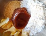 Une image de l'étape 1 de Tarte crumble Pommes et Crème de marrons.