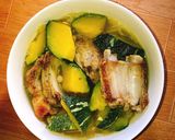Hình bước làm 6 của món Canh sườn nấu bí