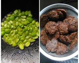 Foto langkah ke 3 dari resep Sambal Dendeng Petai Vegan.