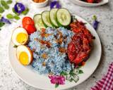 Cara Membuat Nasi Lemak Bunga Telang 4