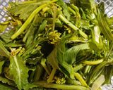 Hình bước làm 1 của món Ngồng cải nấu thịt nạc